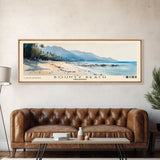 Bounty Beach, Philippines Watercolor Beach Print, Vacation Gift, Philippines Wall Art, Framed Canvas Print, Framed Beach Painting