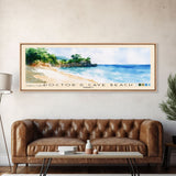 Doctor’s Cave Beach, Jamaica Watercolor Beach Print, Vacation Gift, Jamaica Wall Art, Framed Canvas Print, Framed Beach Painting