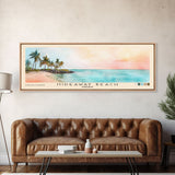 Hideaway Beach, Bahamas Watercolor Beach Print, Vacation Gift, Bahamas Wall Art, Framed Canvas Print, Framed Beach Painting