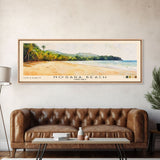 Nosara Beach, Costa Rica Watercolor Print, Vacation Gift, Costa Rica Wall Art, Beach Painting, Beach Decor, Large Wall Art, Wood Frame Art