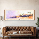 Praia de Pipa, Brazil Watercolor Beach Print, Vacation Gift, Brazil Wall Art, Framed Canvas Print, Framed Beach Painting