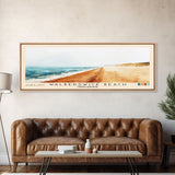 Walberswick Beach, United Kingdom Watercolor Beach Print, Vacation Gift, United Kingdom Wall Art, Framed Canvas Print, Framed Beach Painting