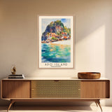 Apo Island, Philippines Watercolor Beach Print, Vacation Gift, Philippines Wall Art, Beach Painting, Beach Decor, Beach Painting