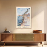 Sahl Hasheesh, Egypt Watercolor Beach Print, Vacation Gift, Egypt Wall Art, Framed Canvas Print, Framed Beach Painting