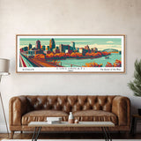 Cincinnati Ohio Panoramic Travel Poster Canvas Print