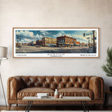 Renton Washington Panoramic Print, Creative Framed Canvas Print, City Travel Poster, Living Room Art, Home Decor, Unique Gift