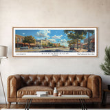 Richardson Texas Panoramic Print, Artistic Framed Canvas Print, Travel Poster Art, Home Decor, Wall Art, Unique Gift