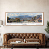 Santa Clarita California Travel Poster, Framed Canvas Print, Wall Art, Home Decor, Travel Print, Living Room Art, Artistic Gift