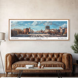 Springfield Illinois Travel Poster, Framed Canvas Print, Wall Art, Home Decor, Travel Print, Office Decor, Living Room Art, Gift Idea