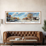 Sterling Heights Michigan Travel Poster, Framed Canvas Print, Office Art, Wall Hanging, Travel Gift, Living Room Art, Vintage Style