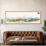 Agualva Portugal Wall Art, Panoramic Travel Poster, Panoramic Framed Canvas Print, City Wall Art, Wall Hanging Home Decor, Travel Art