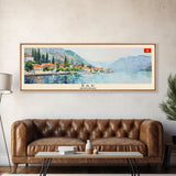 Bar Montenegro Travel Print Wall Art, Panoramic City Art, Travel Art, Wall Decor, Vacation Gift, Framed Canvas Print Or Metal Art