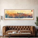 Barreiro Portugal Travel Print Wall Art, Panoramic City Art, Travel Art, Wall Decor, Vacation Gift, Framed Canvas Print Or Metal Art