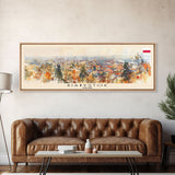 Bialystok Poland Panoramic Travel Poster, Framed Canvas Print or Metal Wall Art, Travel Art, Home Decor, Panoramic Painting, Midcentury Art