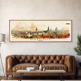 Bydgoszcz Poland Travel Art, City Art, Framed Canvas Print or Metal Wall Art, Europe Travel Poster, Panoramic Wall Art, Extra Wide Wall Art