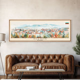 Pleven Bulgaria Travel Print Wall Art, Panoramic City Art, Travel Art, Wall Decor, Vacation Gift, Framed Canvas Print Or Metal Art