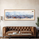 Plovdiv Bulgaria Travel Art, City Art, Framed Canvas Print or Metal Wall Art, Europe Travel Poster, Panoramic Wall Art, Extra Wide Wall Art