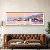 Podgorica Montenegro Travel Art, City Art, Framed Canvas Print or Metal Wall Art, Europe Travel Poster, Panoramic Wall Art, Extra Wide Wall Art