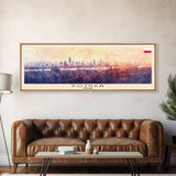 Pozna Poland Travel Art, City Art, Framed Canvas Print or Metal Wall Art, Europe Travel Poster, Panoramic Wall Art, Extra Wide Wall Art