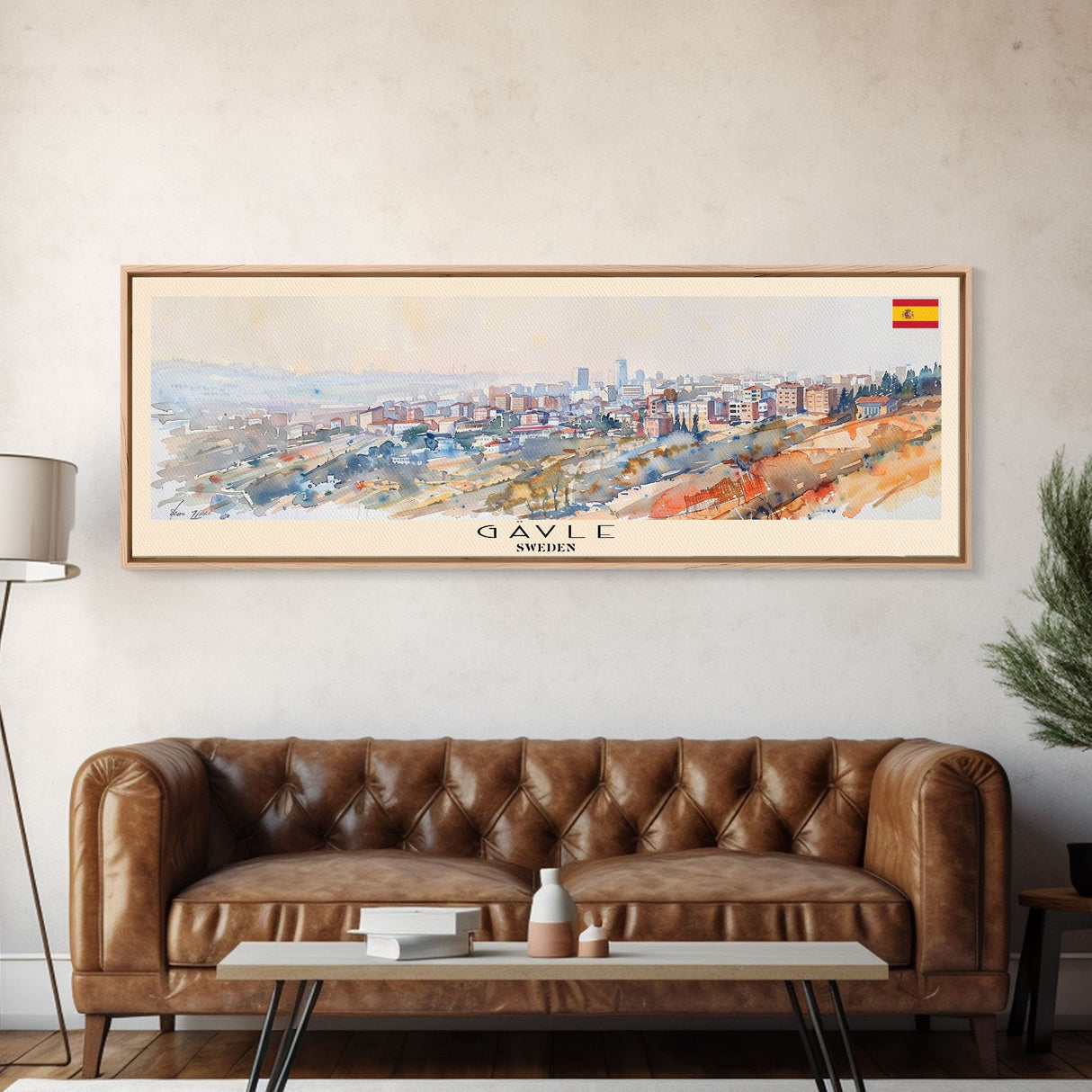 Gaziantep Turkey Wall Art, Panoramic Travel Poster, Panoramic Framed Canvas Print, City Wall Art, Wall Hanging Home Decor, Travel Art