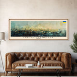 Ivano Frankivsk Travel Art, City Art, Framed Canvas Print or Metal Wall Art, Europe Travel Poster, Panoramic Wall Art, Extra Wide Wall Art