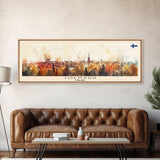 Joensuu Finland Wall Art, Panoramic Travel Poster, Panoramic Framed Canvas Print, City Wall Art, Wall Hanging Home Decor, Travel Art