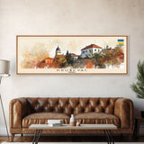 Kruevac Serbia Travel Art, City Art, Framed Canvas Print or Metal Wall Art, Europe Travel Poster, Panoramic Wall Art, Extra Wide Wall Art