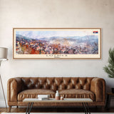 Loznica Serbia Wall Art, Panoramic Travel Poster, Panoramic Framed Canvas Print, City Wall Art, Wall Hanging Home Decor, Travel Art