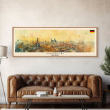 Munich Germany Wall Art, Panoramic Travel Poster, Panoramic Framed Canvas Print, City Wall Art, Wall Hanging Home Decor, Travel Art