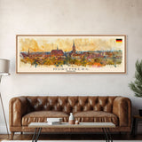 Nuremberg Germany Travel Art, City Art, Framed Canvas Print or Metal Wall Art, Europe Travel Poster, Panoramic Wall Art, Extra Wide Wall Art