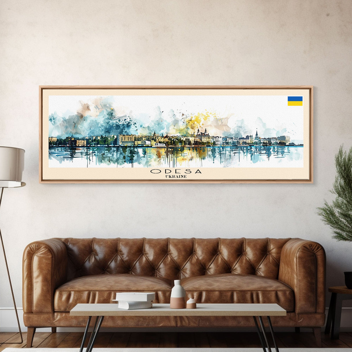 Odesa Ukraine Travel Print Wall Art, Panoramic City Art, Travel Art, Wall Decor, Vacation Gift, Framed Canvas Print Or Metal Art