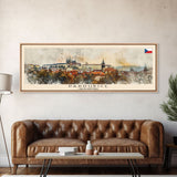 Pardubice Czech Republic Travel Art, City Art, Framed Canvas Print or Metal Wall Art, Europe Travel Poster, Panoramic Wall Art, Extra Wide Wall Art