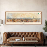 Parma Italy Wall Art, Panoramic Travel Poster, Panoramic Framed Canvas Print, City Wall Art, Wall Hanging Home Decor, Travel Art