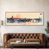 Toulouse France Wall Art, Panoramic Travel Poster, Panoramic Framed Canvas Print, City Wall Art, Wall Hanging Home Decor, Travel Art