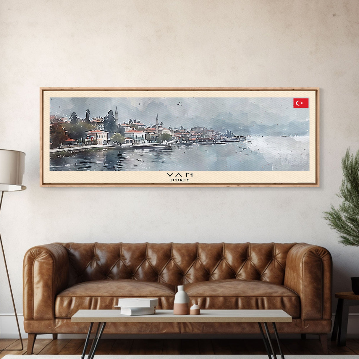 Van Turkey Travel Print Wall Art, Panoramic City Art, Travel Art, Wall Decor, Vacation Gift, Framed Canvas Print Or Metal Art