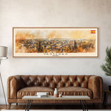 Vastras Sweden Travel Print Wall Art, Panoramic City Art, Travel Art, Wall Decor, Vacation Gift, Framed Canvas Print Or Metal Art