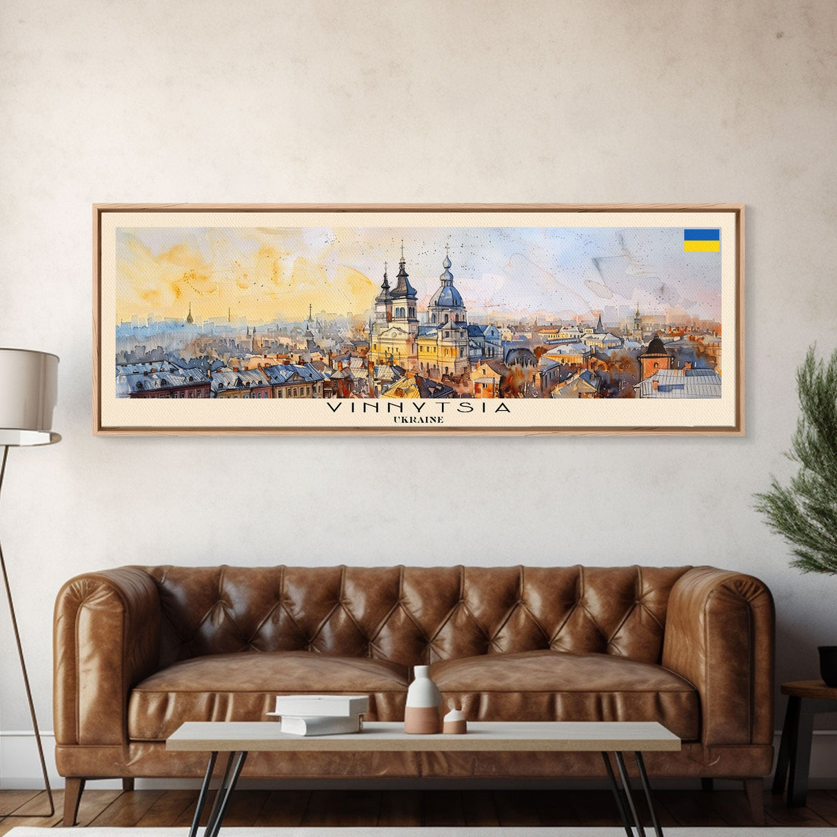 Vinnytsia Ukraine Travel Print Wall Art, Panoramic City Art, Travel Art, Wall Decor, Vacation Gift, Framed Canvas Print Or Metal Art