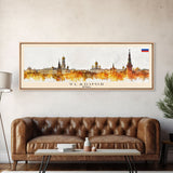 Vladimir Russia Wall Art, Panoramic Travel Poster, Panoramic Framed Canvas Print, City Wall Art, Wall Hanging Home Decor, Travel Art