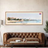 Zadar Croatia Travel Print Wall Art, Panoramic City Art, Travel Art, Wall Decor, Vacation Gift, Framed Canvas Print Or Metal Art