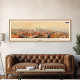 Sremska Mitrovica Serbia Travel Art, City Art, Framed Canvas Print or Metal Wall Art, Europe Travel Poster, Panoramic Wall Art, Extra Wide Wall Art