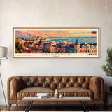 Astrakhan Russia Travel Print Wall Art, Panoramic City Art, Travel Art, Wall Decor, Vacation Gift, Framed Canvas Print Or Metal Art