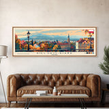 Bielsko Biala Poland Travel Art, City Art, Framed Canvas Print or Metal Wall Art, Europe Travel Poster, Panoramic Wall Art, Extra Wide Wall Art