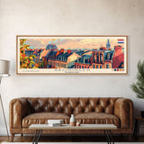 Groningen Netherlands Travel Art, City Art, Framed Canvas Print or Metal Wall Art, Europe Travel Poster, Panoramic Wall Art, Extra Wide Wall Art