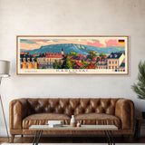 Karlovac Croatia Travel Art, City Art, Framed Canvas Print or Metal Wall Art, Europe Travel Poster, Panoramic Wall Art, Extra Wide Wall Art