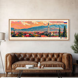 Kayseri Turkey Travel Art, City Art, Framed Canvas Print or Metal Wall Art, Europe Travel Poster, Panoramic Wall Art, Extra Wide Wall Art