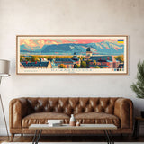 Khabarovsk Russia Travel Art, City Art, Framed Canvas Print or Metal Wall Art, Europe Travel Poster, Panoramic Wall Art, Extra Wide Wall Art