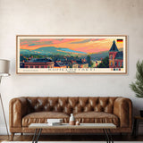 Khmelnytskyi Ukraine Travel Art, City Art, Framed Canvas Print or Metal Wall Art, Europe Travel Poster, Panoramic Wall Art, Extra Wide Wall Art