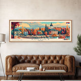 Kouvola Finland Wall Art, Panoramic Travel Poster, Panoramic Framed Canvas Print, City Wall Art, Wall Hanging Home Decor, Travel Art