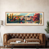 Lappeenranta Finland Wall Art, Panoramic Travel Poster, Panoramic Framed Canvas Print, City Wall Art, Wall Hanging Home Decor, Travel Art