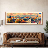 Luhansk Ukraine Wall Art, Panoramic Travel Poster, Panoramic Framed Canvas Print, City Wall Art, Wall Hanging Home Decor, Travel Art